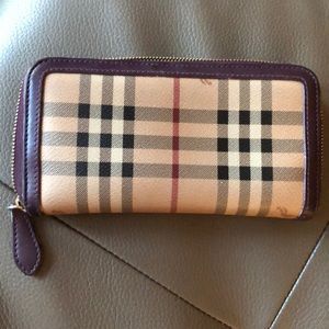 Burberry checked wallet